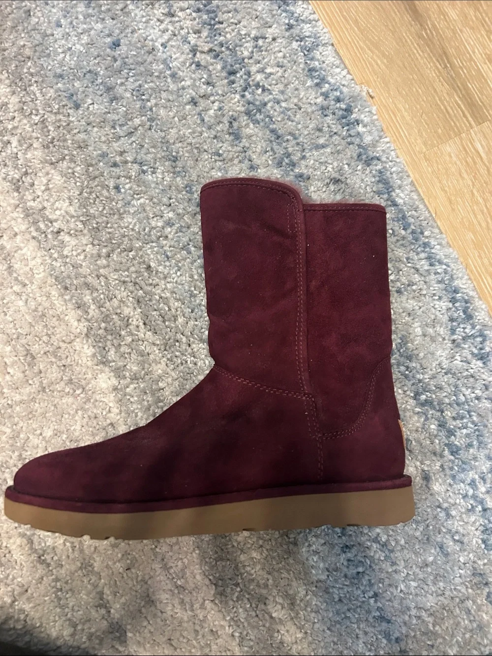 UGG Women's Suede Mid-Calf Boots in Burgundy Plum